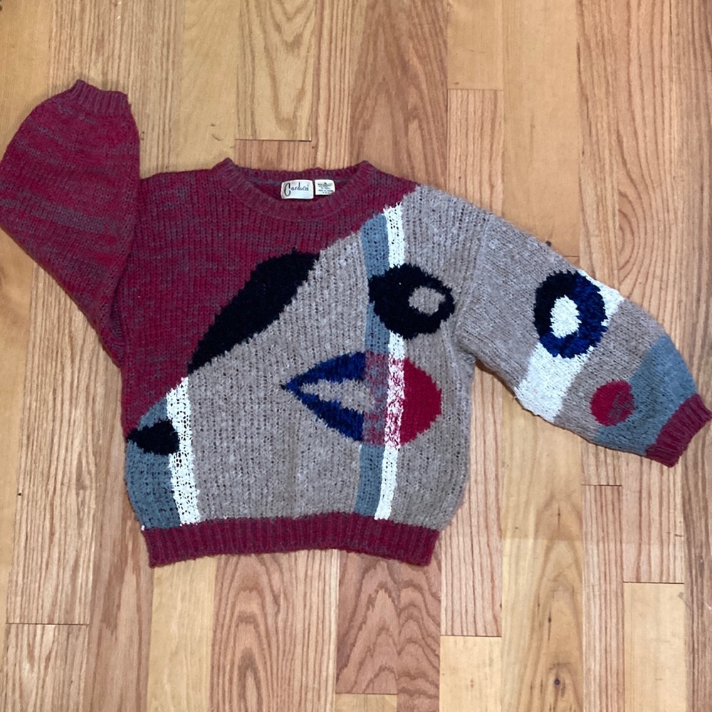 Carducei Art Deco Pullover, 90% Acrylic 10% Wool, Size M, Beautiful, Great Shape